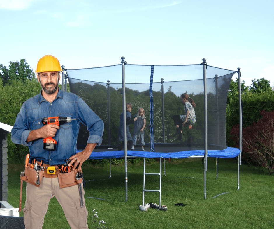 Συναρμολόγηση τραμπολίνο Συναρμολόγηση τραμπολίνο