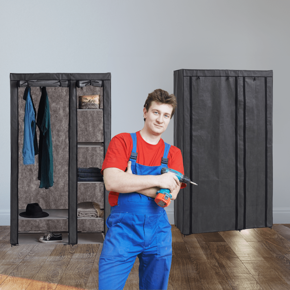 Συναρμολόγηση Ντουλάπας υφασμάτινης Συναρμολόγηση Ντουλάπας υφασμάτινης